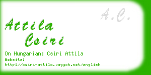 attila csiri business card